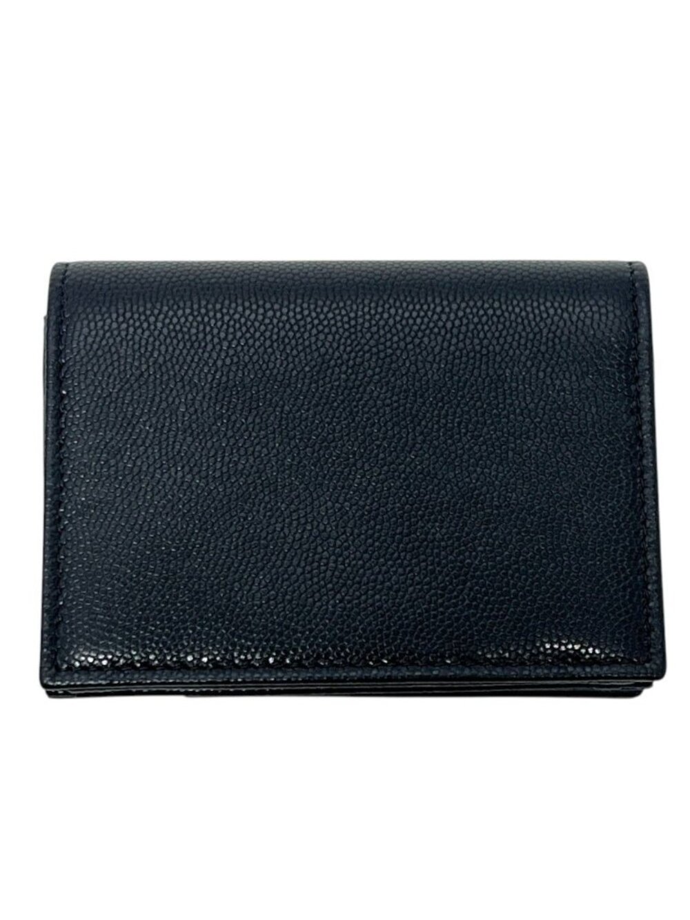 Chanel Card Case CC Logo CC Mark Caviar Leather Black